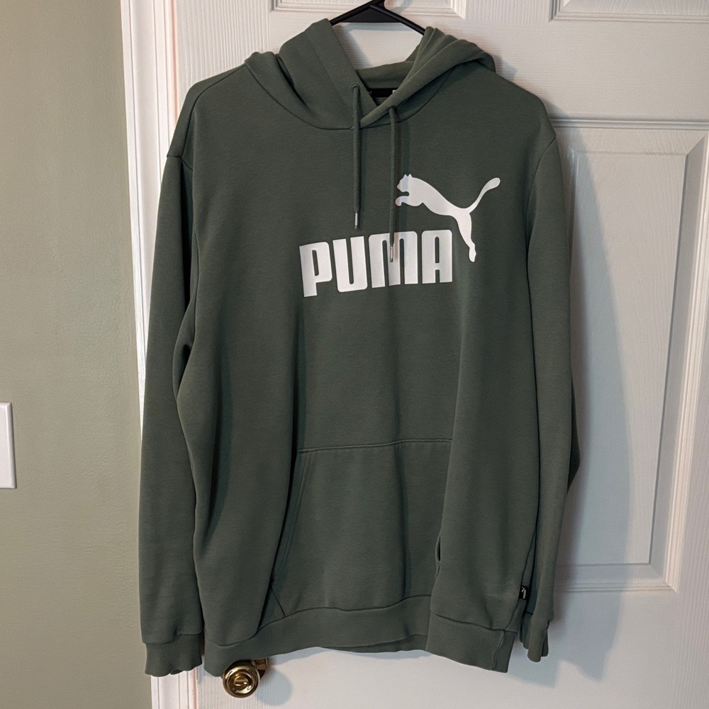 PUMA Men's Olive Hoodie